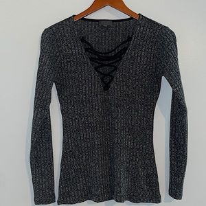 The Limited Ribbed Long Sleeve Shirt